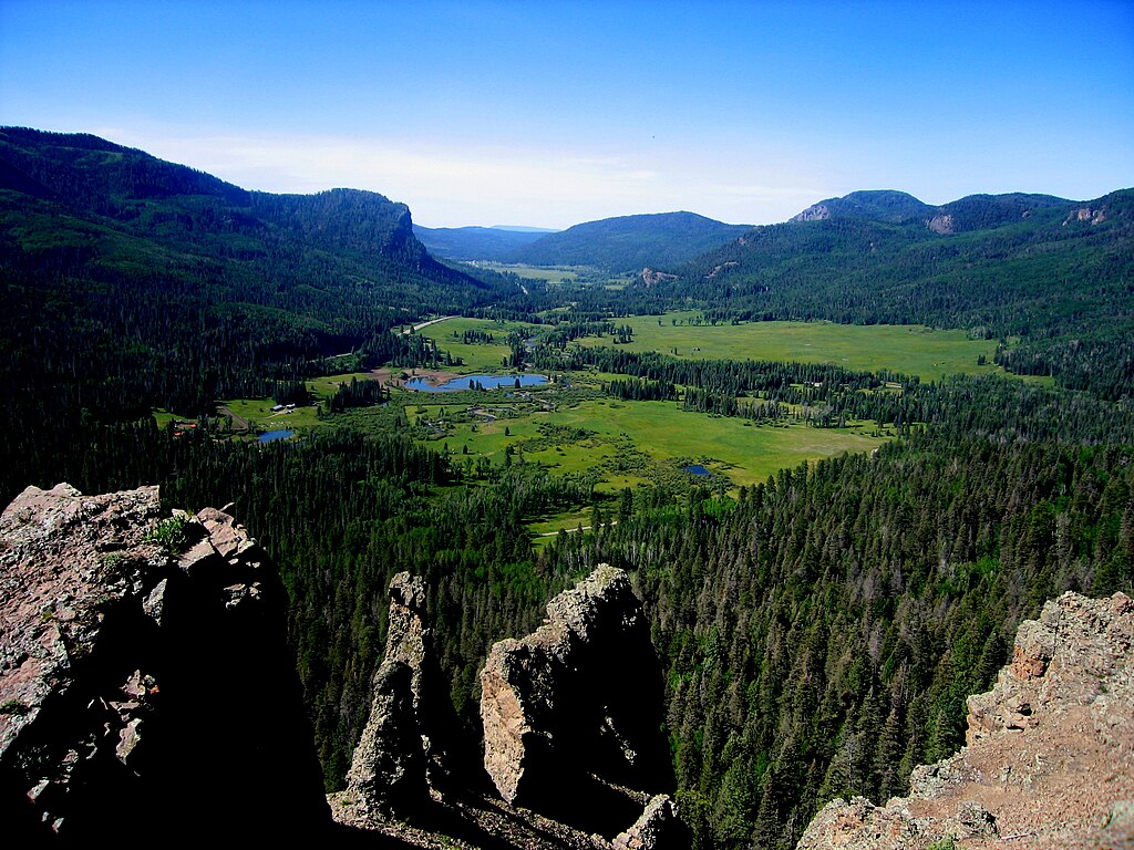 wolf creek facing west view
